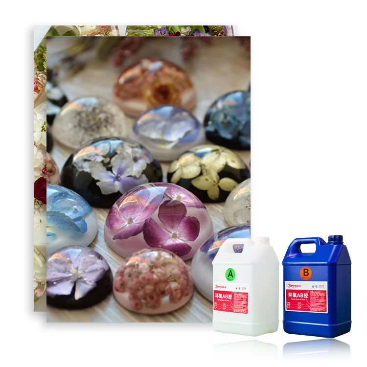 Translucent Low-bubble Hard Resin Spherical Crafts Liquid Crystal Epoxy Resin for DIY Resin Crafts