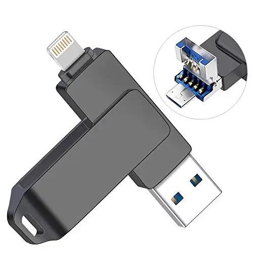 High speed 3-in-1 flash Memory USB Sticks OTG USB flash drive for iPhone, iPad, Mac, Android, PC electronic gadgets