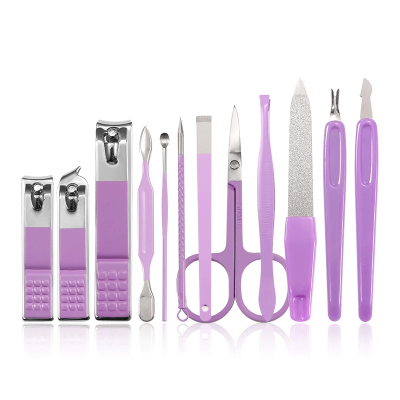 12 Pcs Nail Tools Set - Nail Care Manicure Pedicure Set Manicure Grooming Set