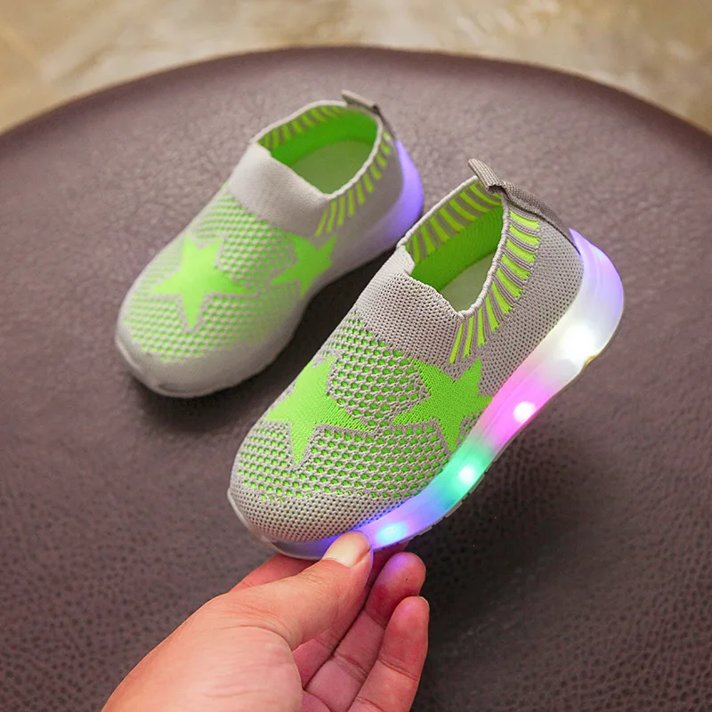 Best Selling Lovely Hot High Quality Cute Eyelash Led Flashing Light Shoes Kids Led Flash Casual Shoes