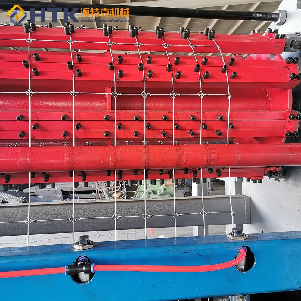 2.0m High Quality HTK China factory automatic galvanized fixed knot deer fence cattle fence field fence machine for hot sale