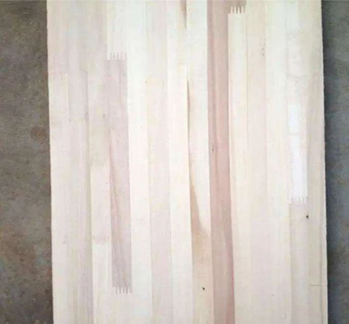 Poplar plates edge glue joint board wood finger joint board panel lumber for indoor outdoor decoration furniture E0E1 FSC