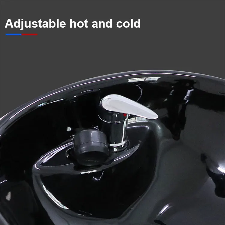 Backrest PU Leather Hair Washing Tool High Quality Salon Furniture Barber Chair Hair Washing Station Shampoo Chair