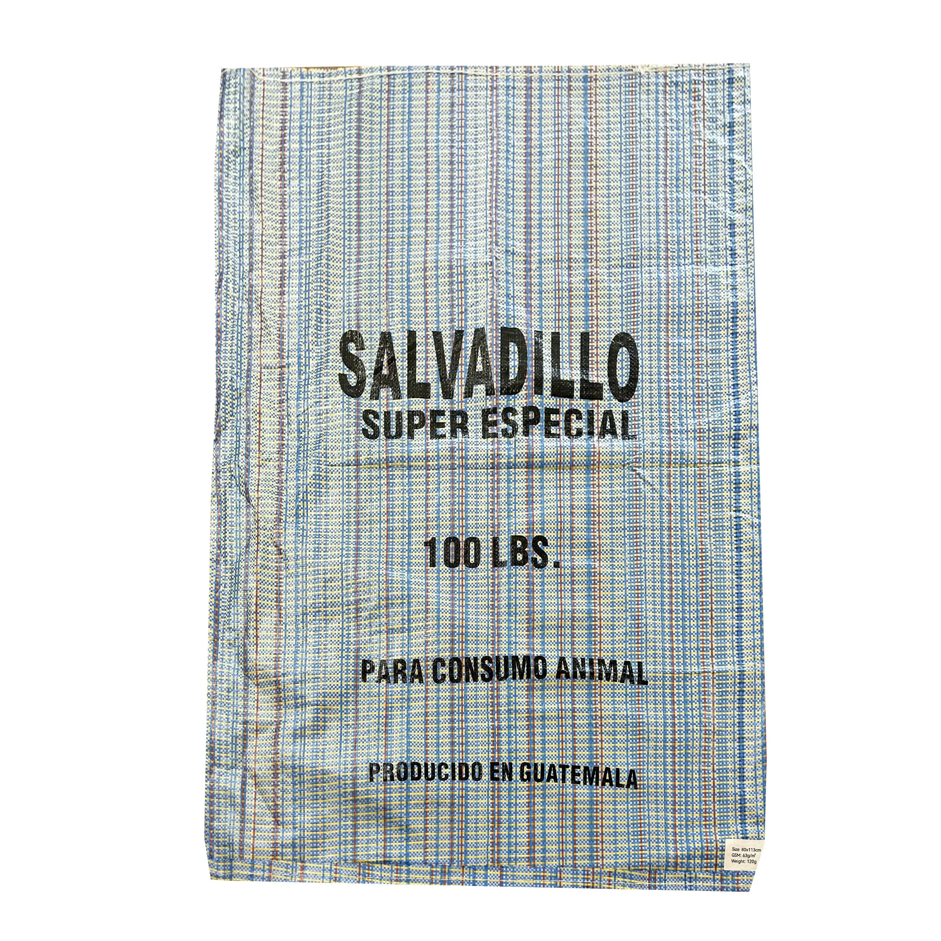 25kg 50kg 100kg Saco Polipropileno Rafia 25 kg 50 kg Polypropylene Bag PP Woven Sack For Packing Wheat Grain Maize Corn Feed