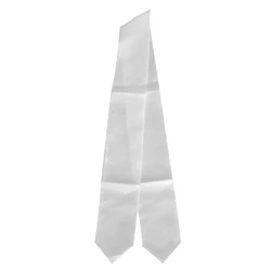 Wholesale Factory Directly  Logo Printed 155cm 61 Inch Graduation Stole Plain Satin Graduation Glossy Stoles for Adult
