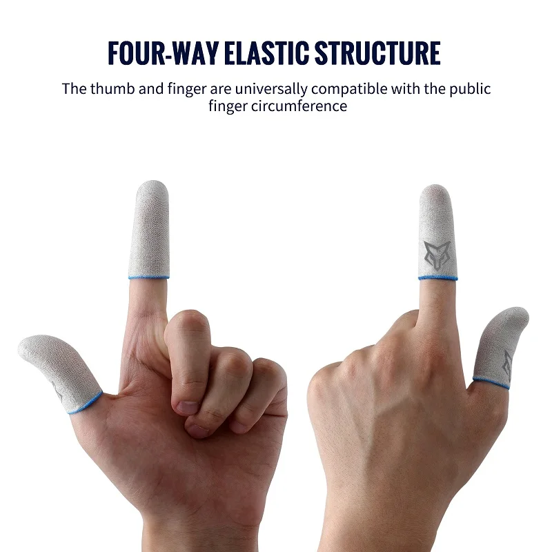 Original Quality Sarafox V5  Fiberglass Finger Sleeve Flexible Glass Fiber Finger Gloves for Mobile Games for PUBG COD Gaming