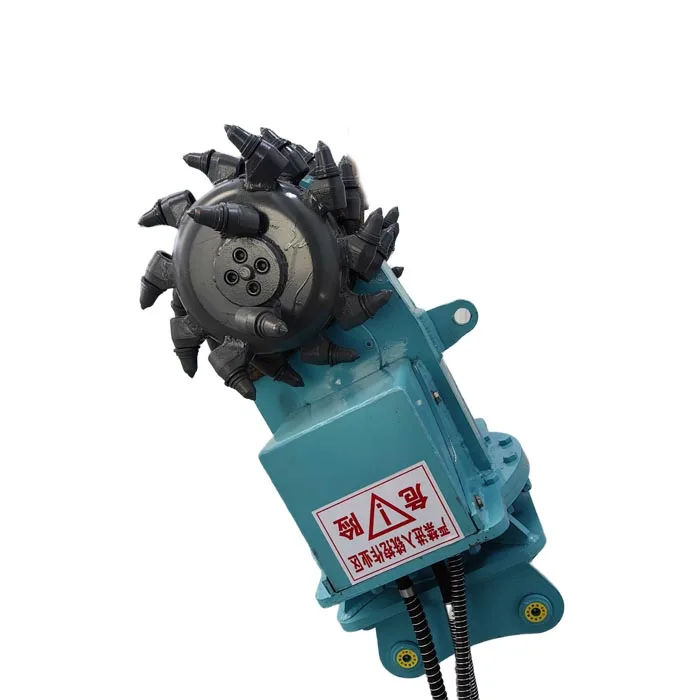 Free shipping Rotary horizontal rock and concrete grinders drum cutter for excavator