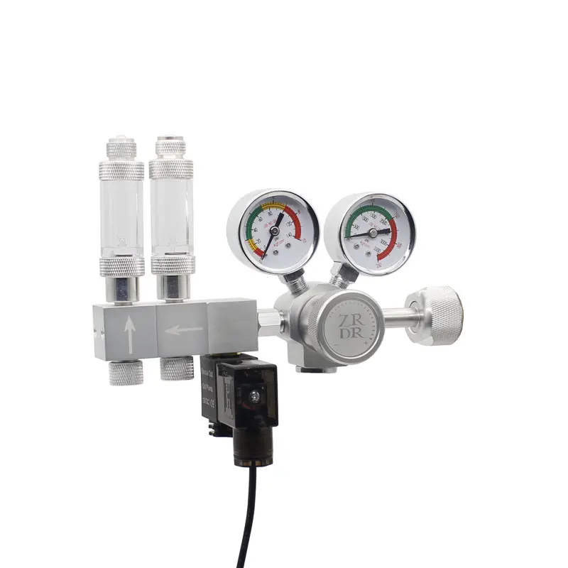 WYIN ZRDR K-303C  CO2 Regulator Valve  Solenoid Aquarium Bubble Counter Carbon dioxide pressure reducing valve with shunt