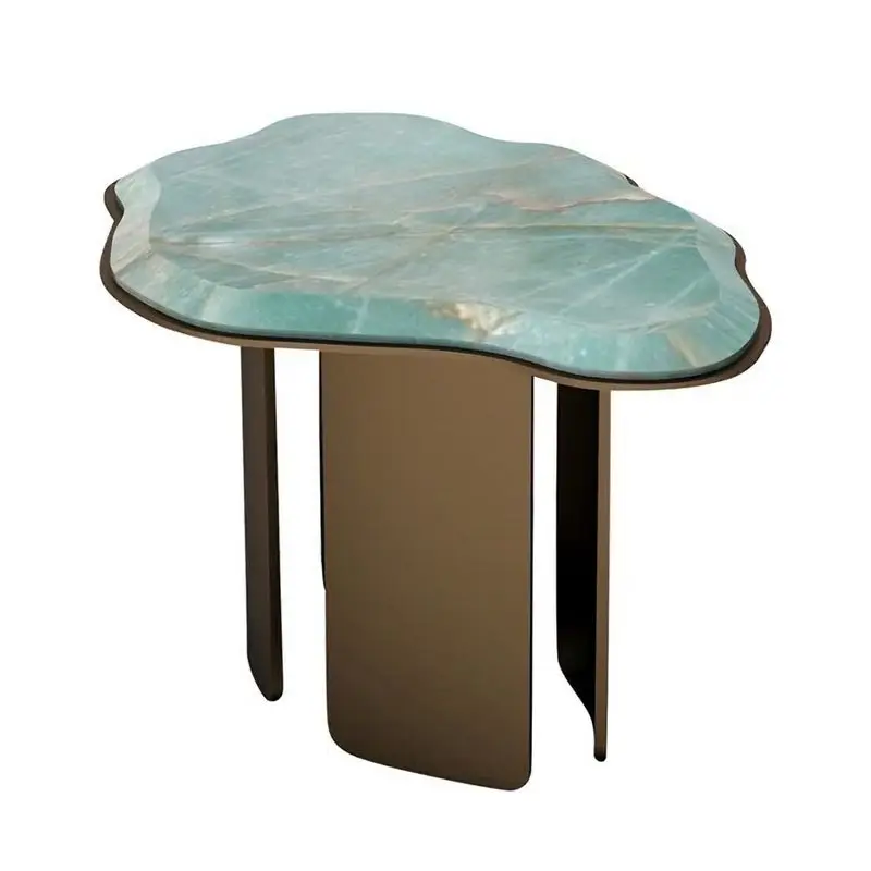 Popular promotional luxury modern practical living room furniture stone coffee table