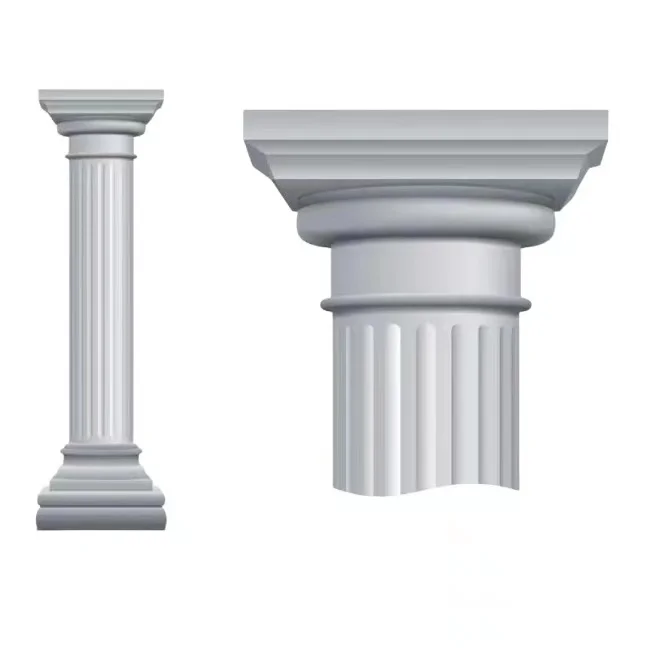 Square column cylindrical concrete mold Concrete column GRG/GRC  house decoration hollow column