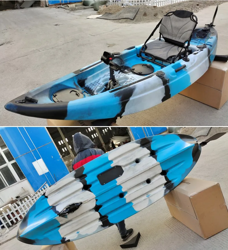 multiple colors fishing kayak recreation kayak complete cover single person easy take tandem