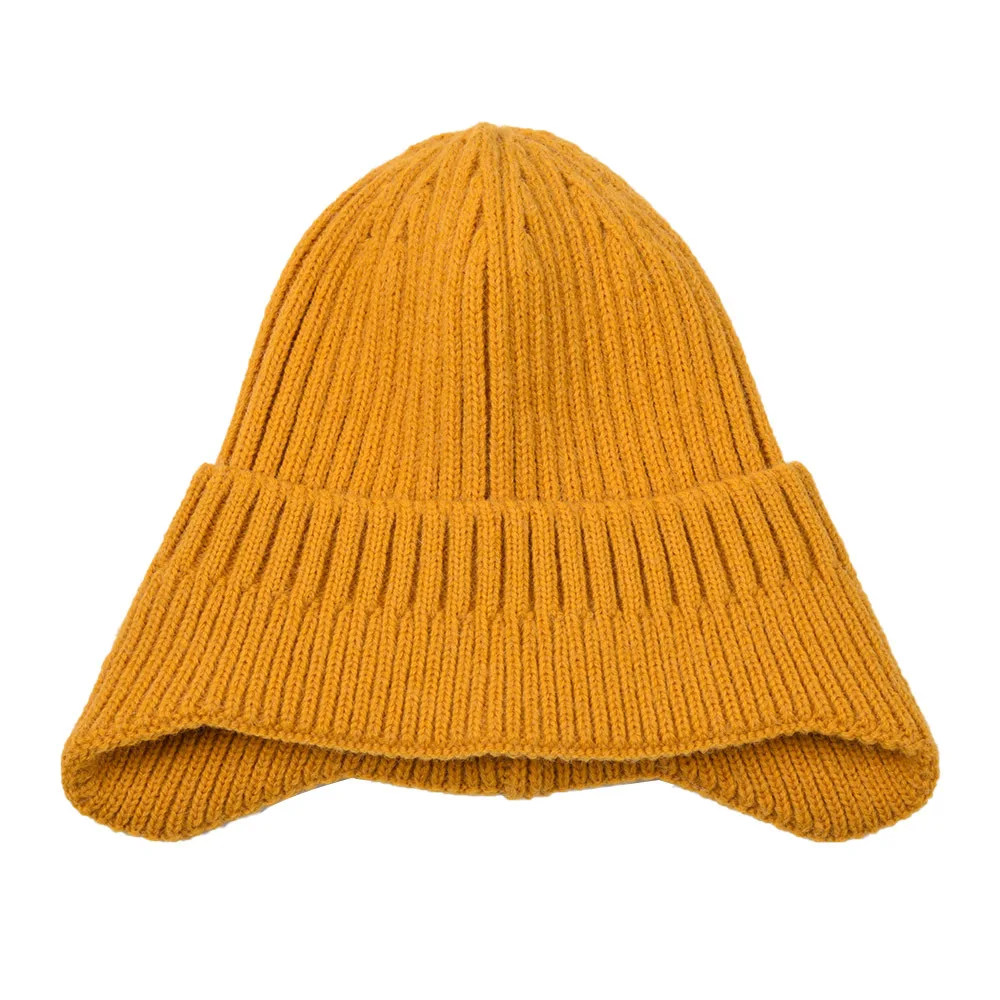 Outdoor Knit Hat Winter Earflap Beanie Warm Winter Hats Cover Ears Skull Watch Cap Beanie Caps for Women Men