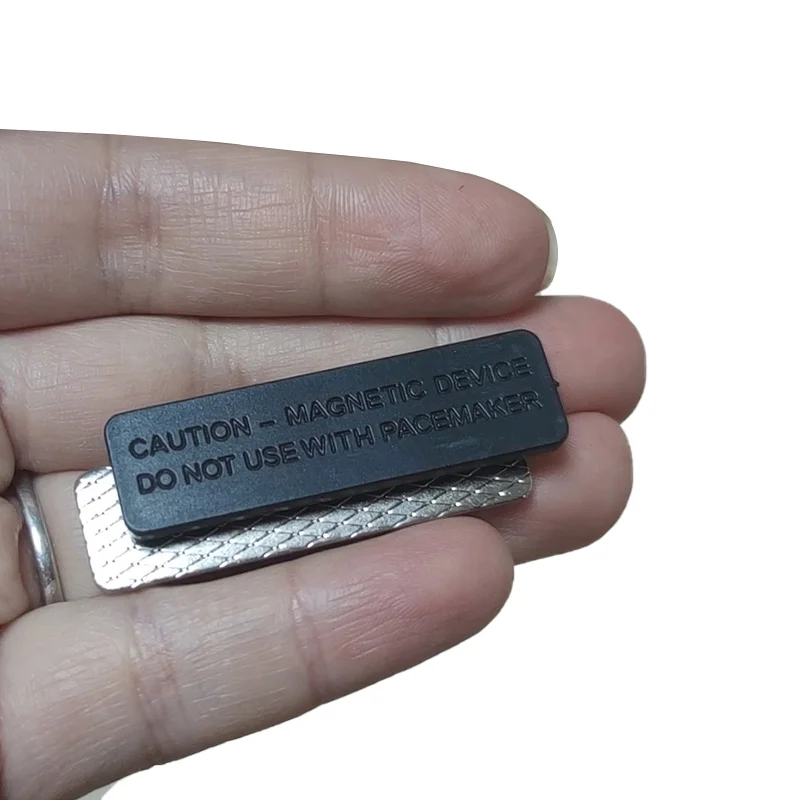 Magnetic Name Tag Holders with 3 Premium Strength Neodymium Magnets for Name and Badges