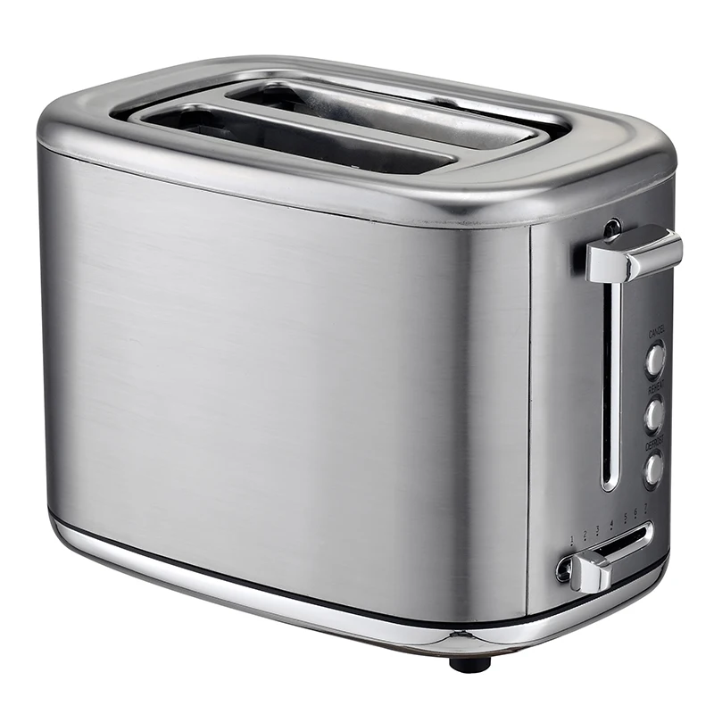 Anbolife S.S Cover 4-Slice Extra-Wide Slot Toaster with Cool Wall Shade Selector Toast Boost Auto-Shutoff and Cancel Button