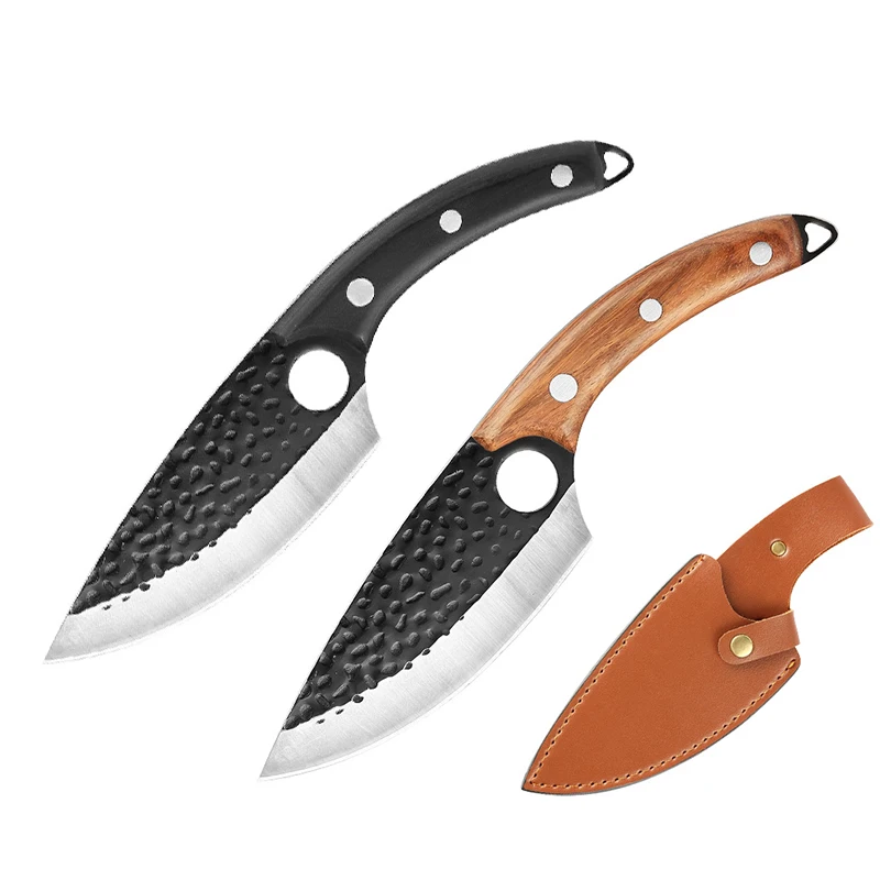 Best Selling Professional Cleaver Hammer Forged Chef Kitchen Butcher Knife Meat Bone Viking Knife