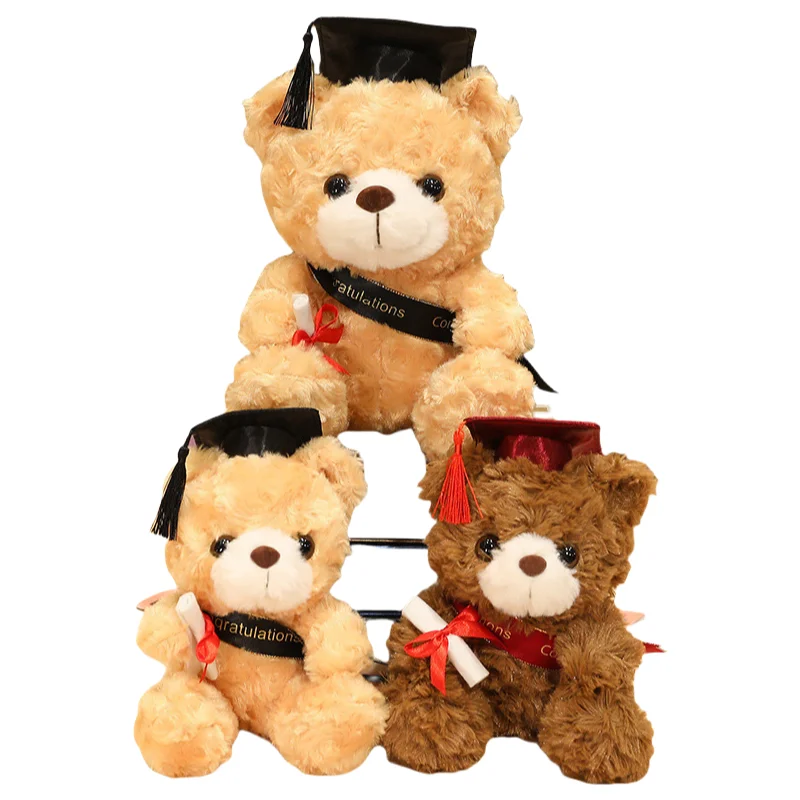 Graduation Season Teddy Bear Stuffed Animal Toys Bear Plush Toys Gift For Kids Girlfriend Teddy Bears Stuffed Doll Christmas