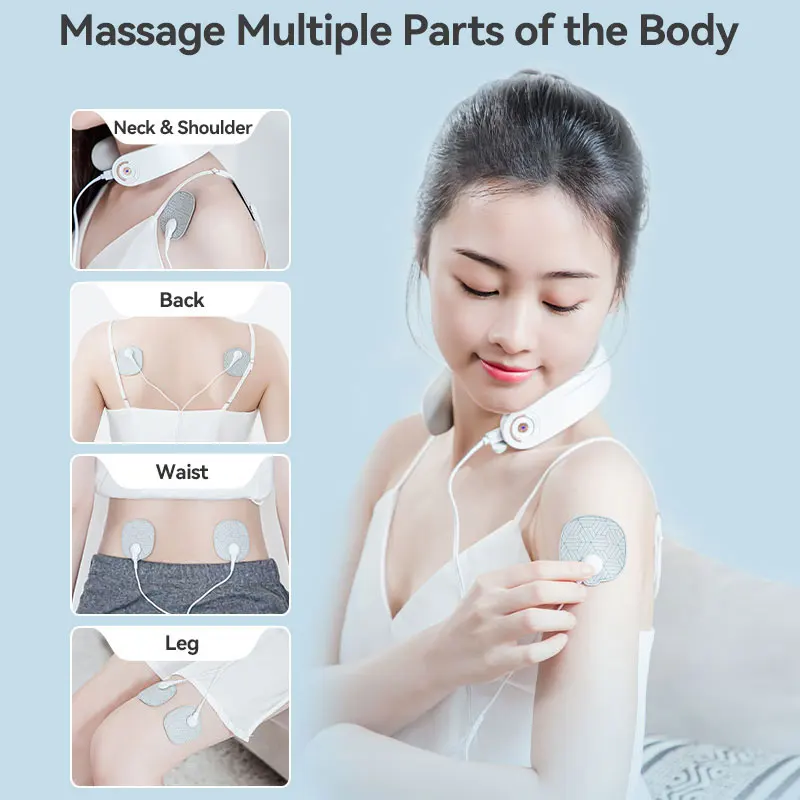 PGG D16 Dual Pressure Point Tens Smart Shiatsu Professional Personal Intelligent Neck Massager Remote Control