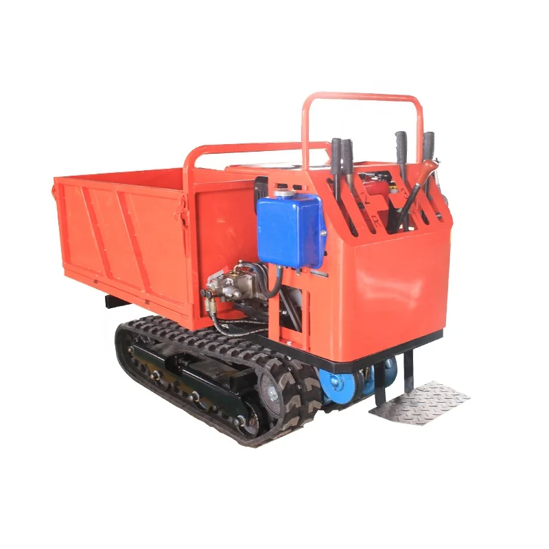 High Efficiency Agricultural Dumper Trailers Garden Mini Dumper 4x4 Rubber Track