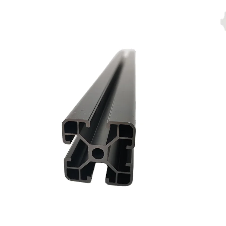 black anodize T slot 2020 3030 4040 5050 8080 extruded aluminum alloy frame profile aluminum extrusion industrial alu profile