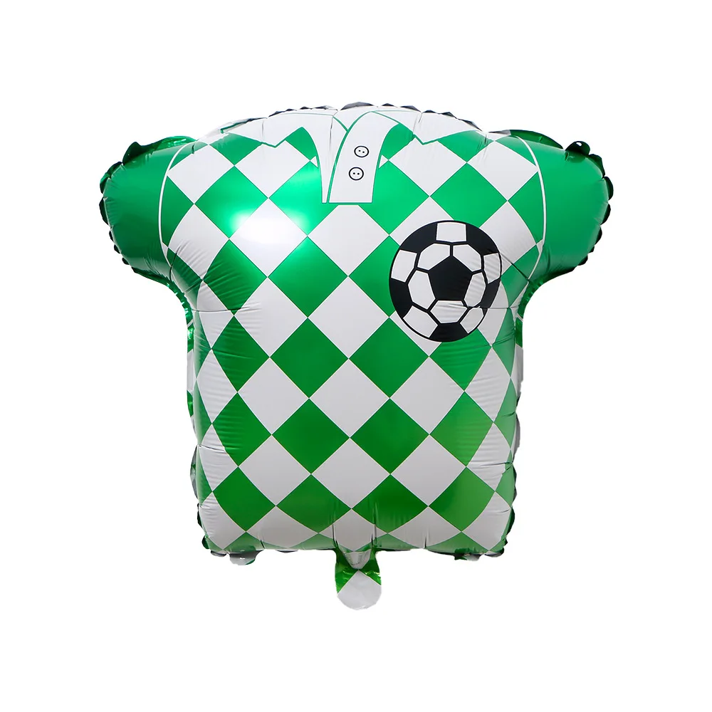 Football World Cup European Cup Jersey Modeling Balloons Uniform Aluminum Film Fans Gathering Venue Layout for Parties