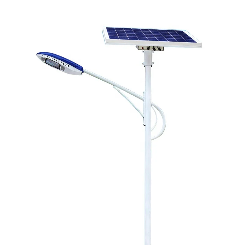 50w 80w 100w led pole all-in-one solar panel hybrid solar street light hybrid solar wind street light