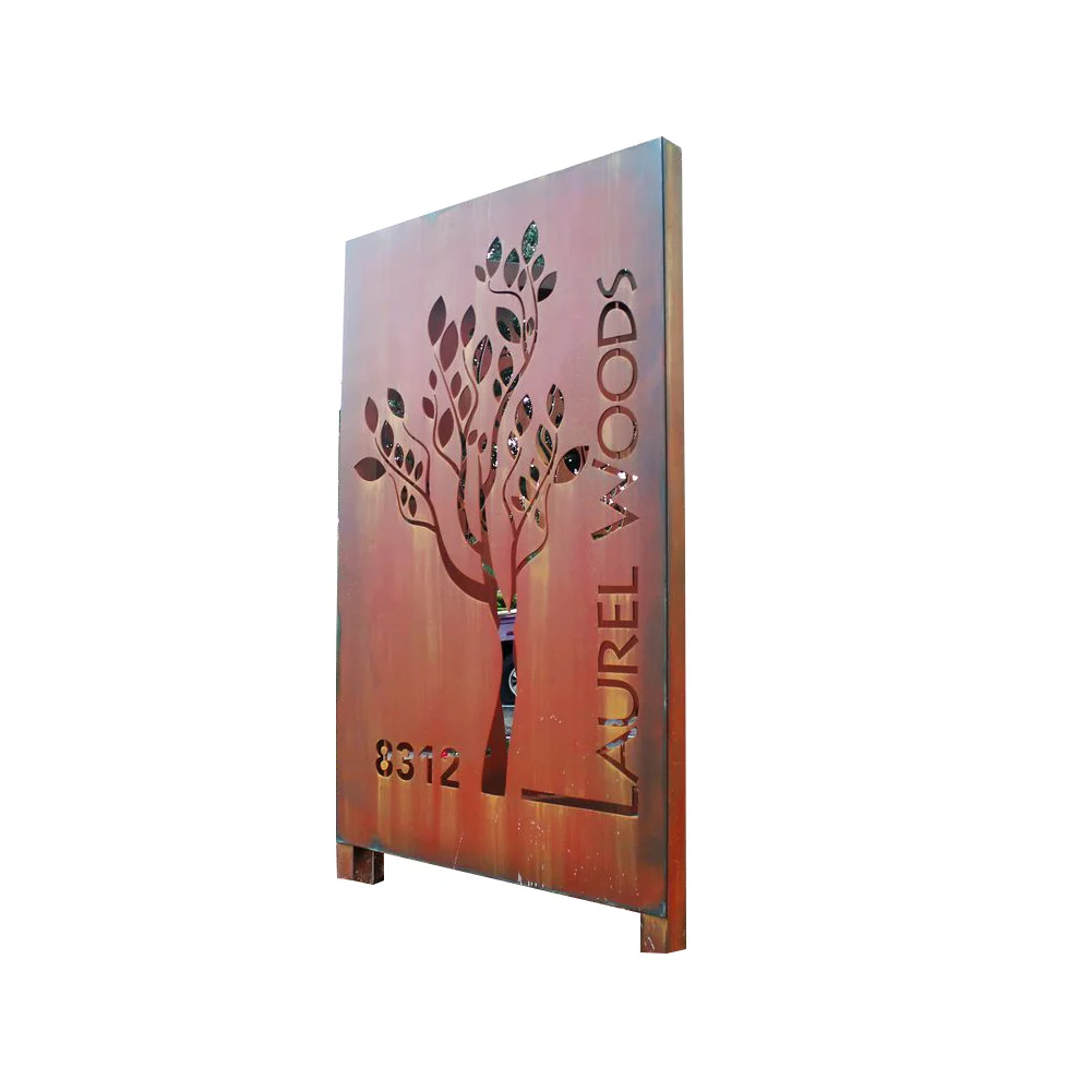 Weather resistant steel plate A588 corten steel sheet garden screen art Corten Steel supplier