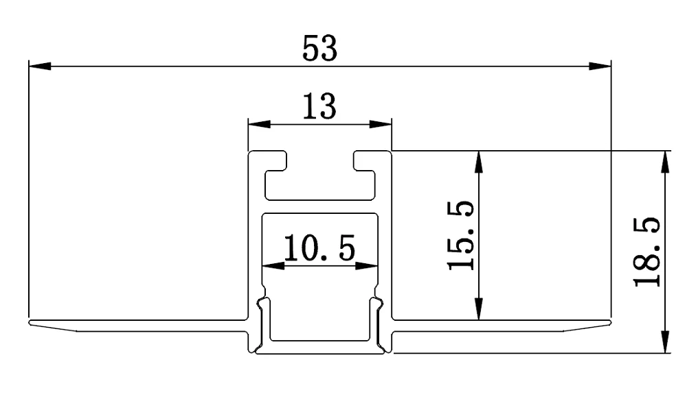 5/8 inch Gypsum Trimless Recessed LED Aluminum Profile Drywall LED Profile for LED Strips