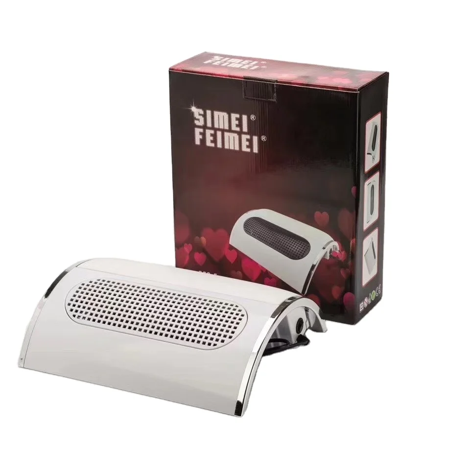 Adjustable speed Nail Dust Collector Vacuum Cleaner 3 Fan 2 Dust Collecting Bags 40W Electric Nail Dust Collector