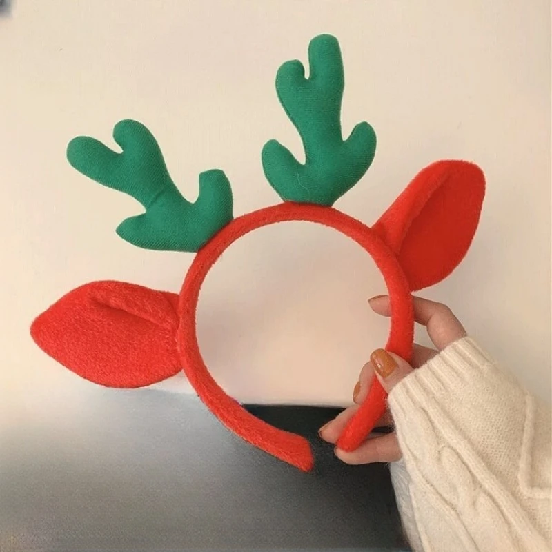 Christmas Head Band Reindeer Velvet Kids Girl Deer Antler Christmas Headbands For Women