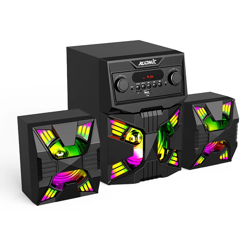 PC Game Speakers Exquisite Structure Manufacturing 2.1CH Multimedia Speakers Audio System Sound