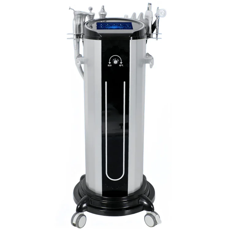 2024 Factory price spa salon metal handles with plastic chassis hydra jet peeling facial aqua facial oxygen beauty machine