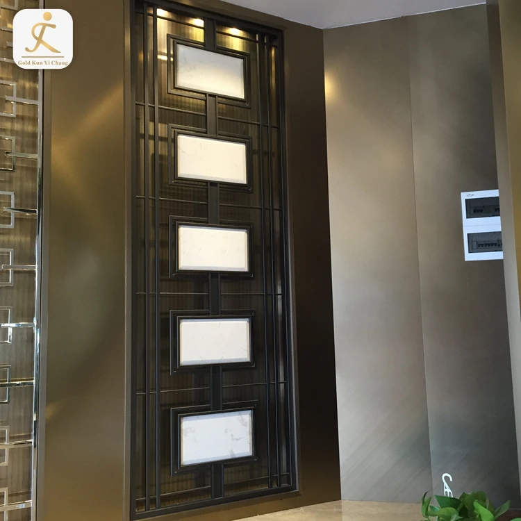 Custom Decorative Metal Divider Design Decorative Wall Living Room Kitchen Partition