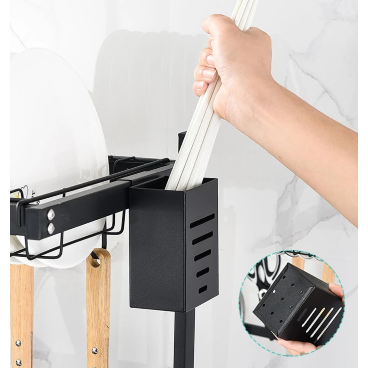  Adjustable Metal Kitchen Storage Organizer Shelf with Drying Rack