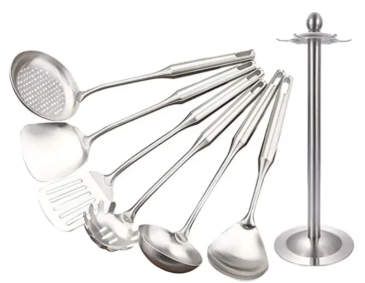 Food Grade 6PCS Kitchen Utensils Set Kitchen Tools  Stainless Steel Utensils Kitchen Set