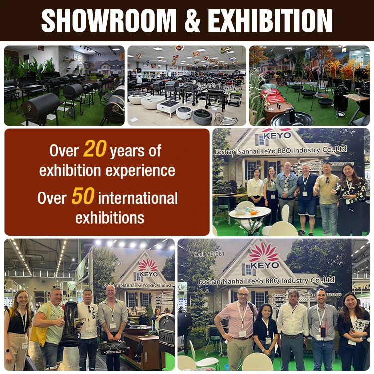 Porcelain Enameled Pattern Outdoor Vertical Barrel Barbecue Grill Bbq Charcoal Smoker With Chimney