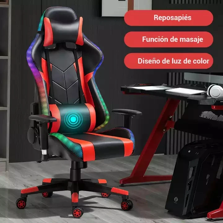 silla para juegos scorpions sillas de juego giratoria rosa rgb led sillas gamer