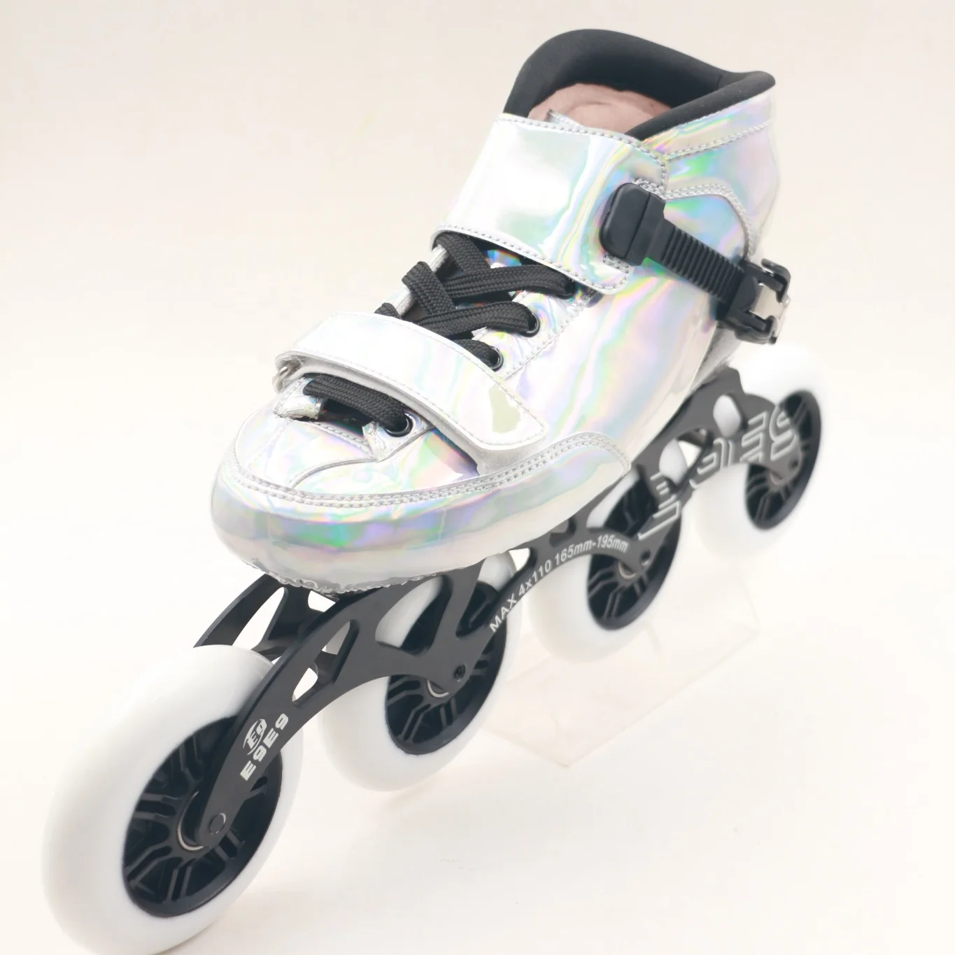 sliver carbon fiber professional inline skates speed skate with CNC frame inline speed skating use good  bearing