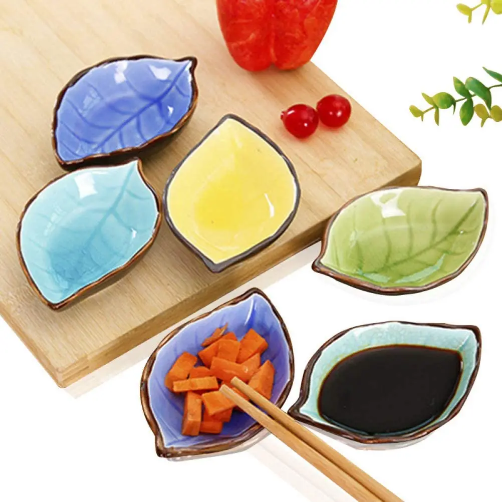 Japanese Leaf-shaped Dish Tableware Ceramic Small Dish Taste Dish