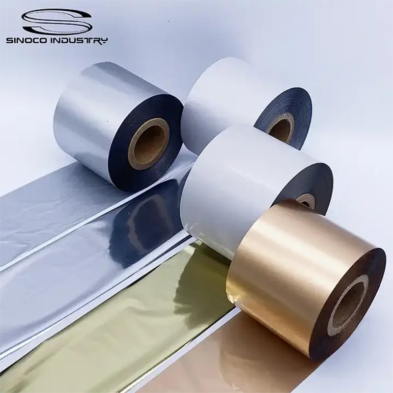 New Solution 110mm*300m Premium Ink Silver  Wax Resin Thermal Transfer Ribbon Compatible Brother Printer Barcode Ribbon