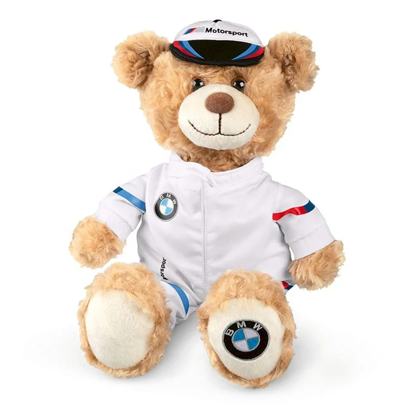 Automobile Sales Servicshop 4S promotional brand Car racers Teddy bear plush soft toys bear