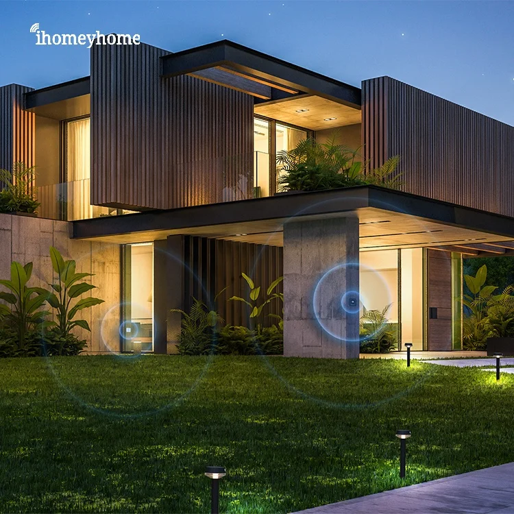 [2 Units Packed] Waterproof Solar Stake Light Outdoor Decorative Solar LED Bollard Pathway Light for Landscaping Lawn