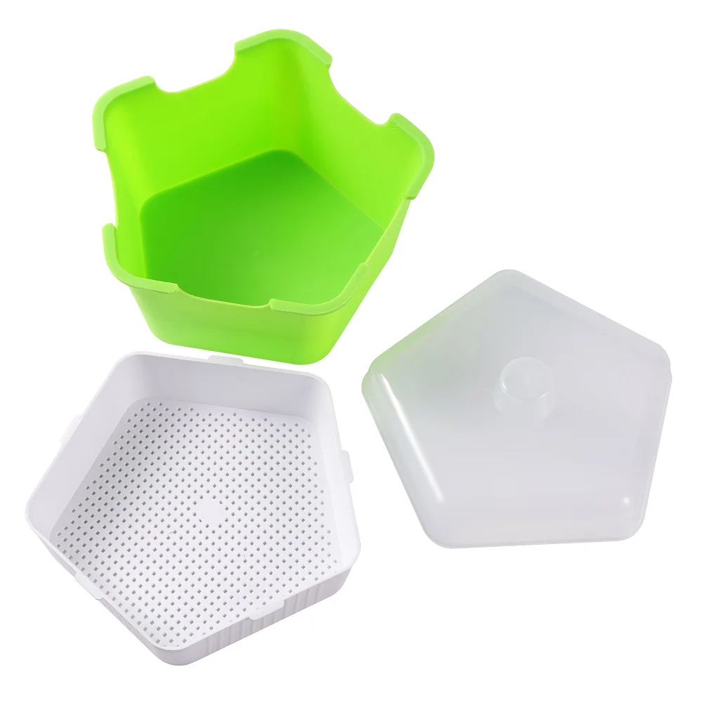 Seed Planter Tray Plastic Microgreen Seeding Trays for Hydroponic Nursery Germination Seeds Tray