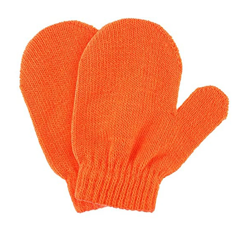 Winter Gloves Fingerless Kids Cartoon Knitted Stretch Warm mittens Gloves Girls Boys Gloves