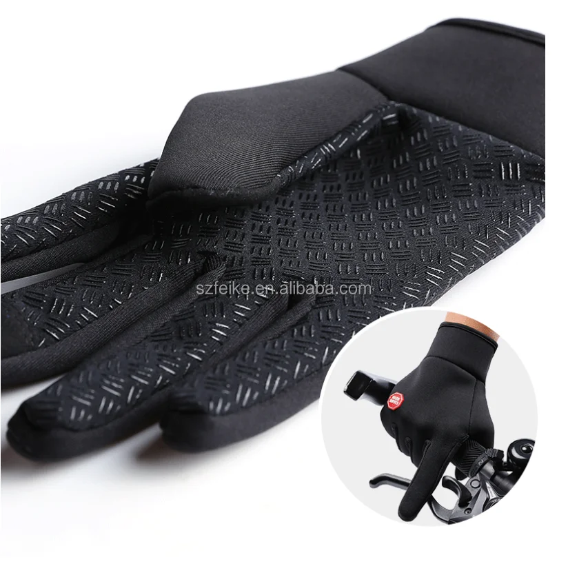 Winter Waterproof Ski Touchscreen Gloves Zipper Honeycomb Waterproof Motorcycle Gloves Outdoor Sports Winter Riding Gloves