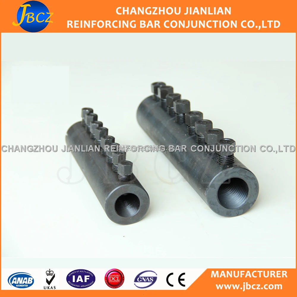 12mm 16mm Steel Bar MBT Type Mechanical Bar Rebar Coupler