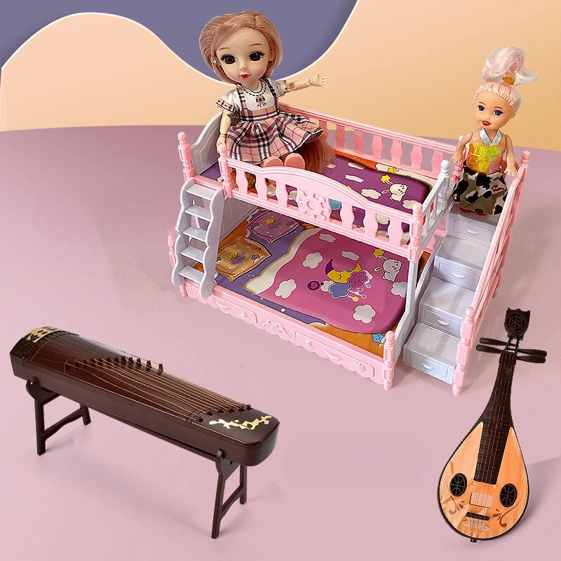 Cheap Toy Accessories Mini Musical Instrument Guzheng for Playing House