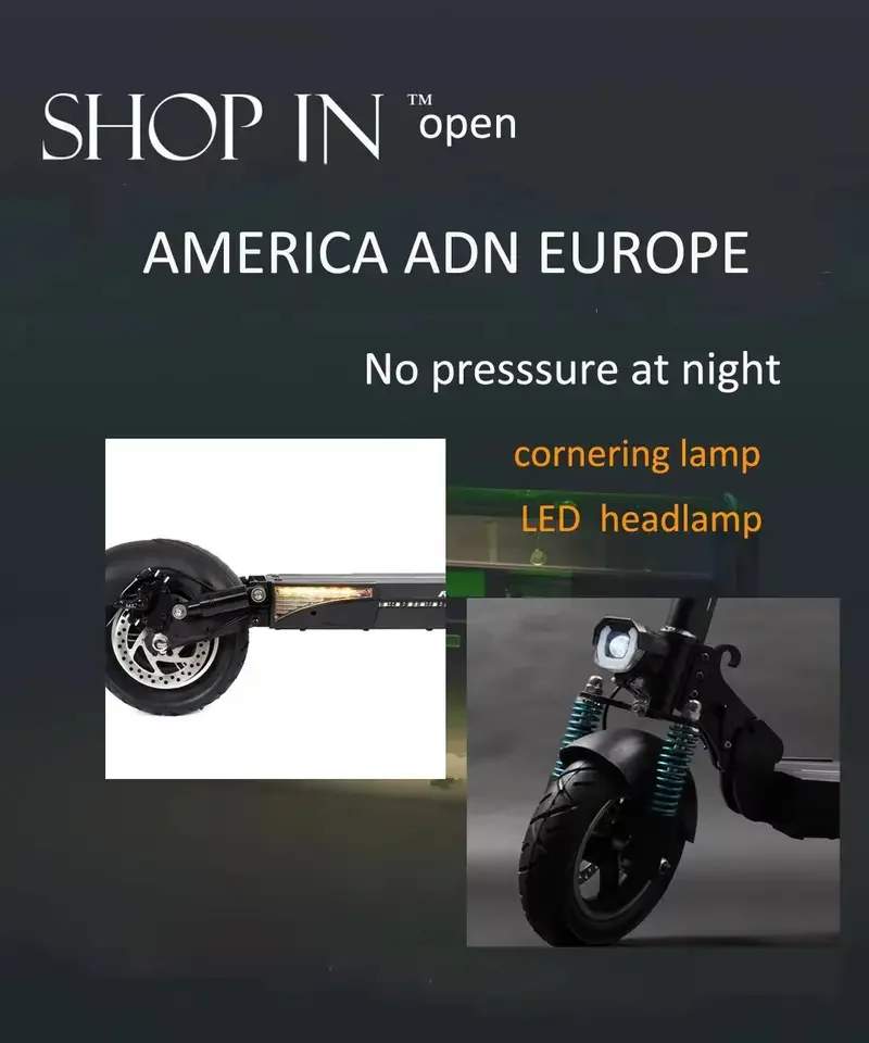 Hot Sale For Adult Two Wheels Long Range High Stand High Speed Luggage  Foldable  Electric Scooter