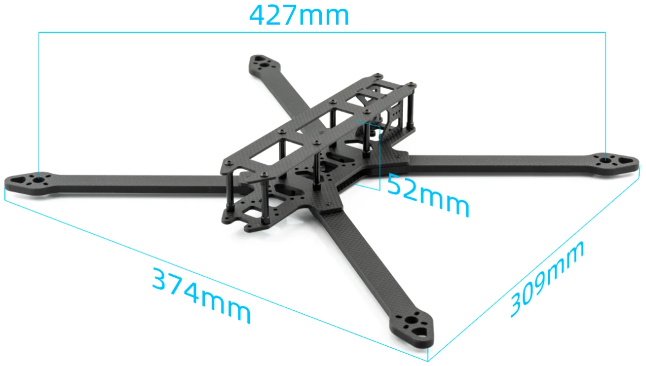 Квадрокоптер FlashHobby 10 дюймов FPV 4 двигателя 5 8 Г 2 Вт VTX