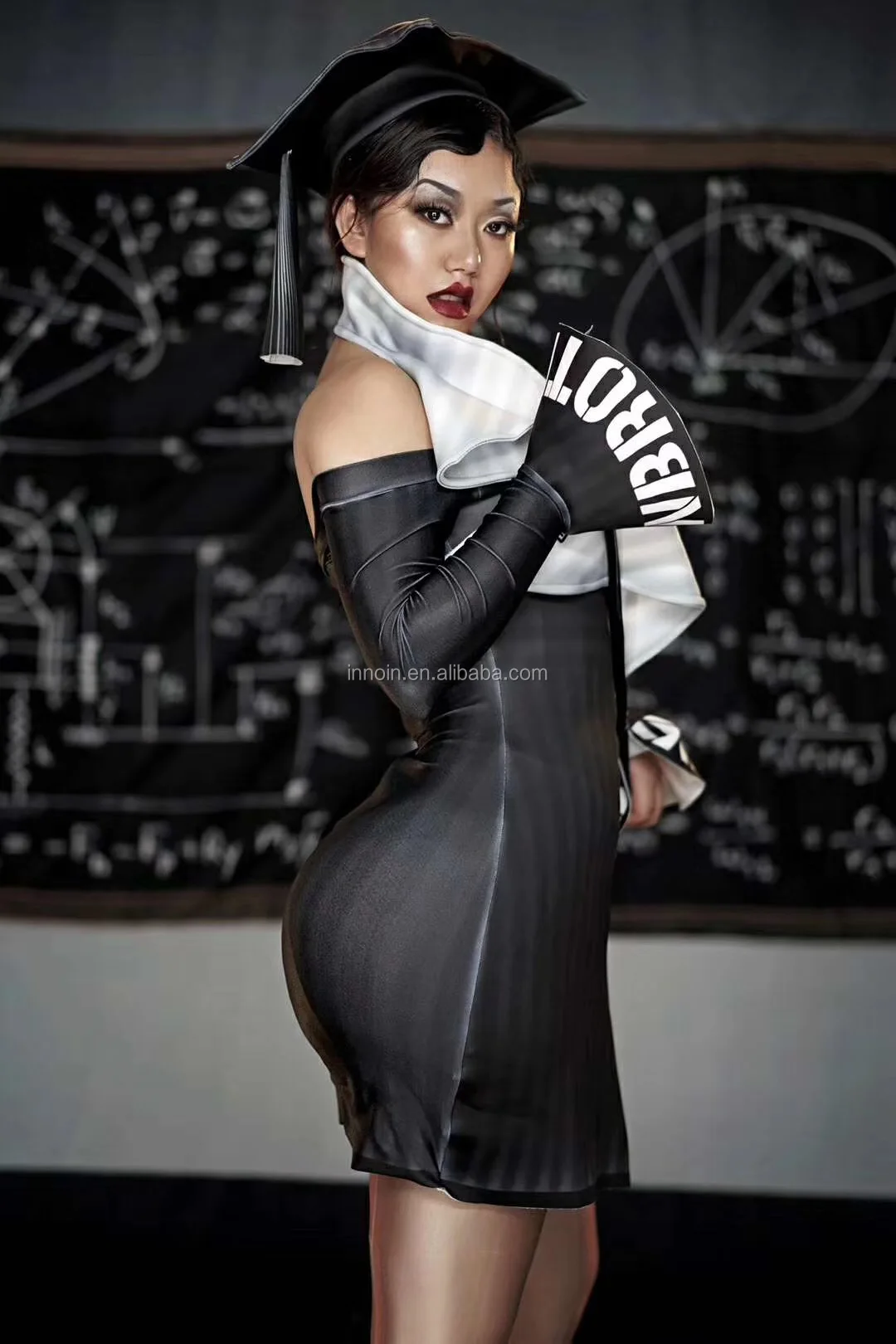 Sexy Female Costumes Singer Nightclub Show DJ Festival Dress Male 3D Muscle Printing Elastic  Bodysuit Club Bar Jumpsuit