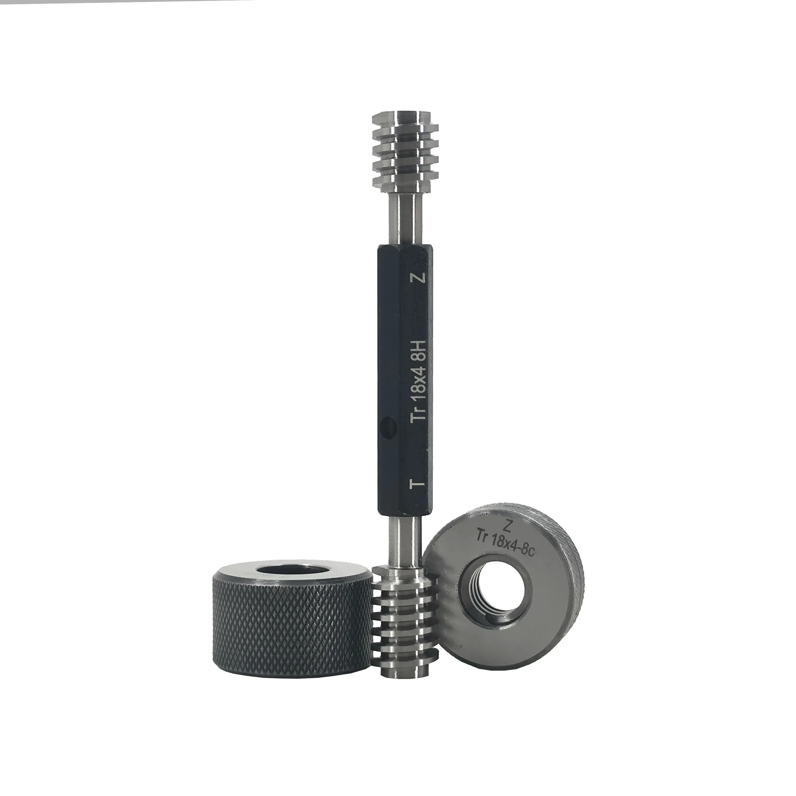 Customized High quality Trapezoidal 18x4 -8H/C Ring&Plug GO NOGO Thread Gauges for ANSI/ASME Reference